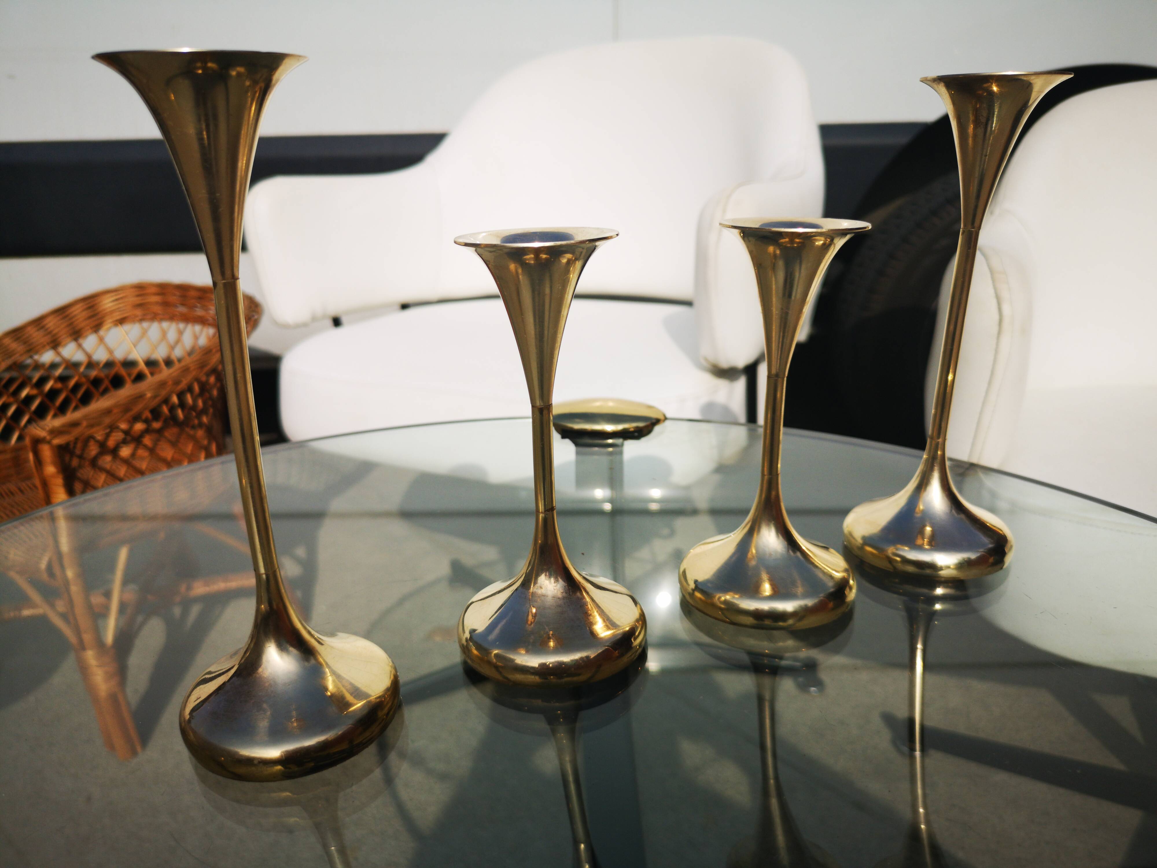 Bronze candlesticks