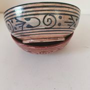 Pair of bowls signed A. Serghini