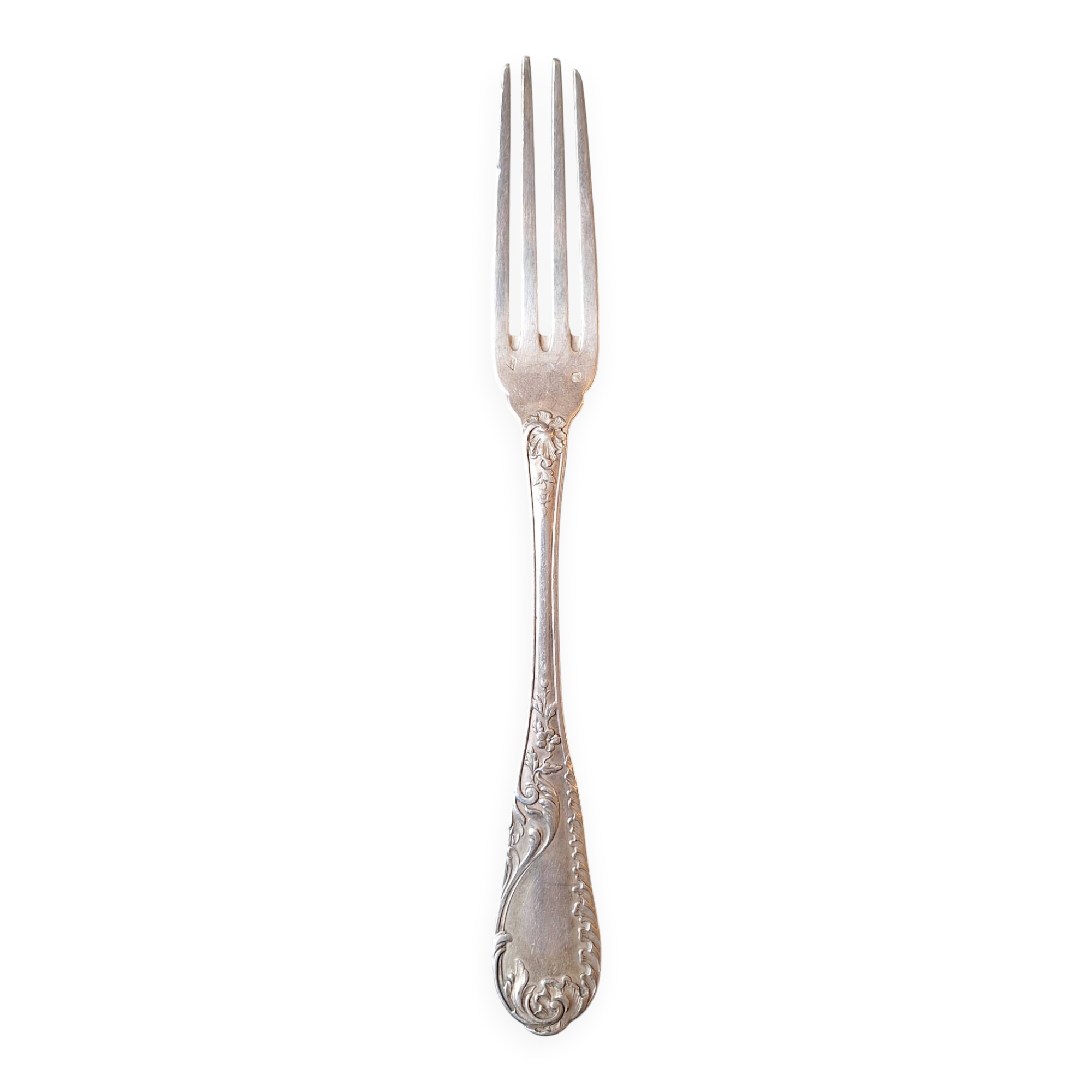 Solid silver Art Nouveau table fork