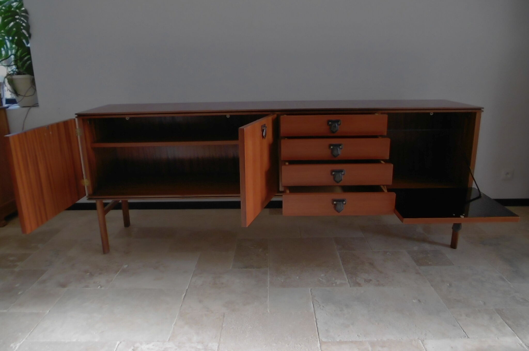 French teak sideboard years 50/60 Gimso