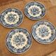 Lot de 4 assiettes à dessert " la primula"