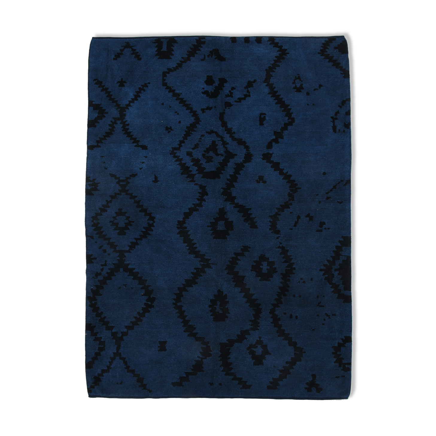 Navy Blue Hemp Carpet Rug,293x219Cm