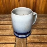 Old BETSCHDORF Tankard Gray Blue Sandstone Vintage #A604