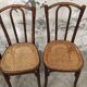 Series 4 chairs Bistro wood curved Fischel