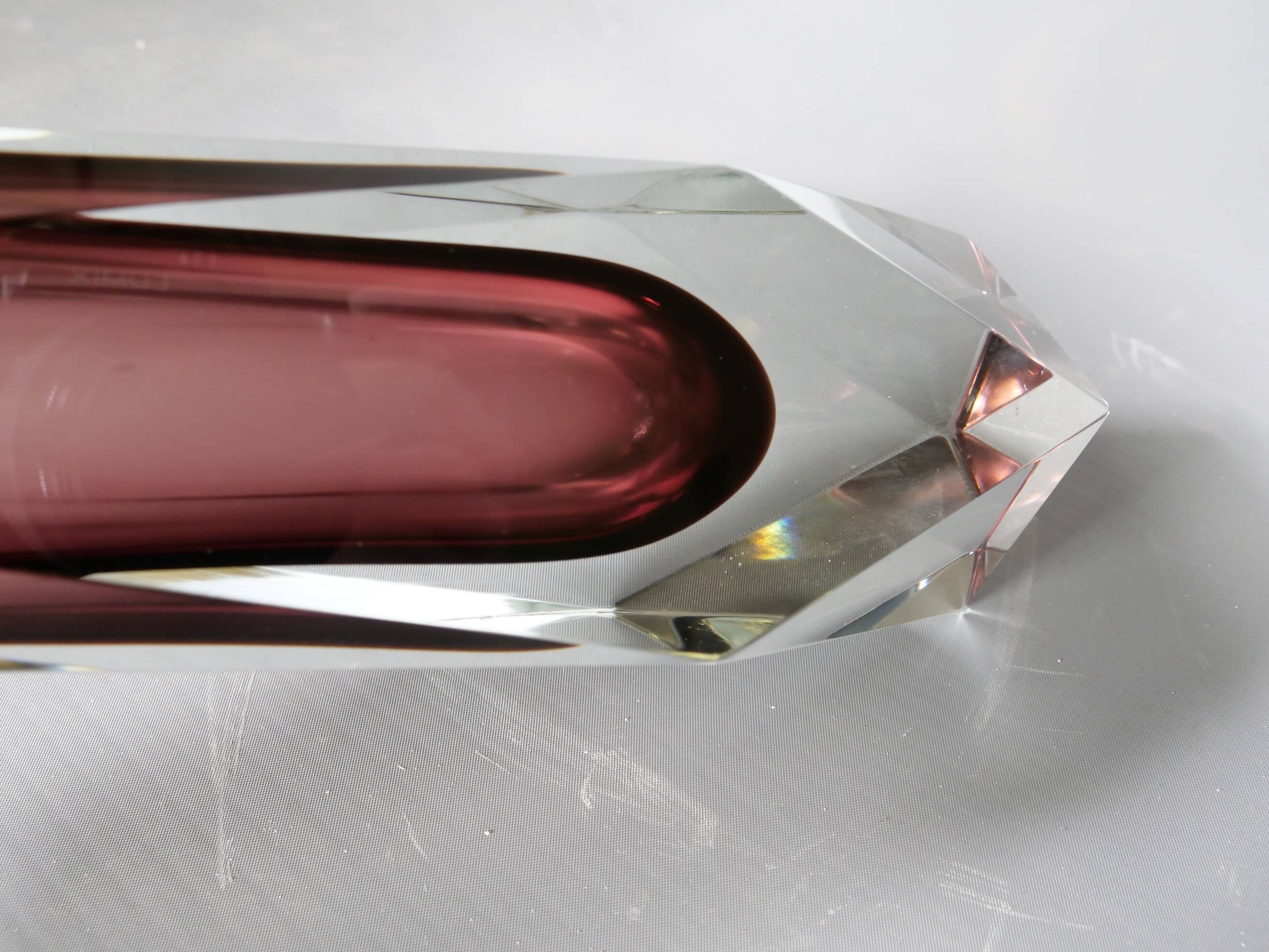 Murano Glass Vase by Luigi Mandruzzato, 1970s
