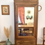 Walnut Bonnetière wardrobe