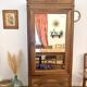 Walnut Bonnetière wardrobe