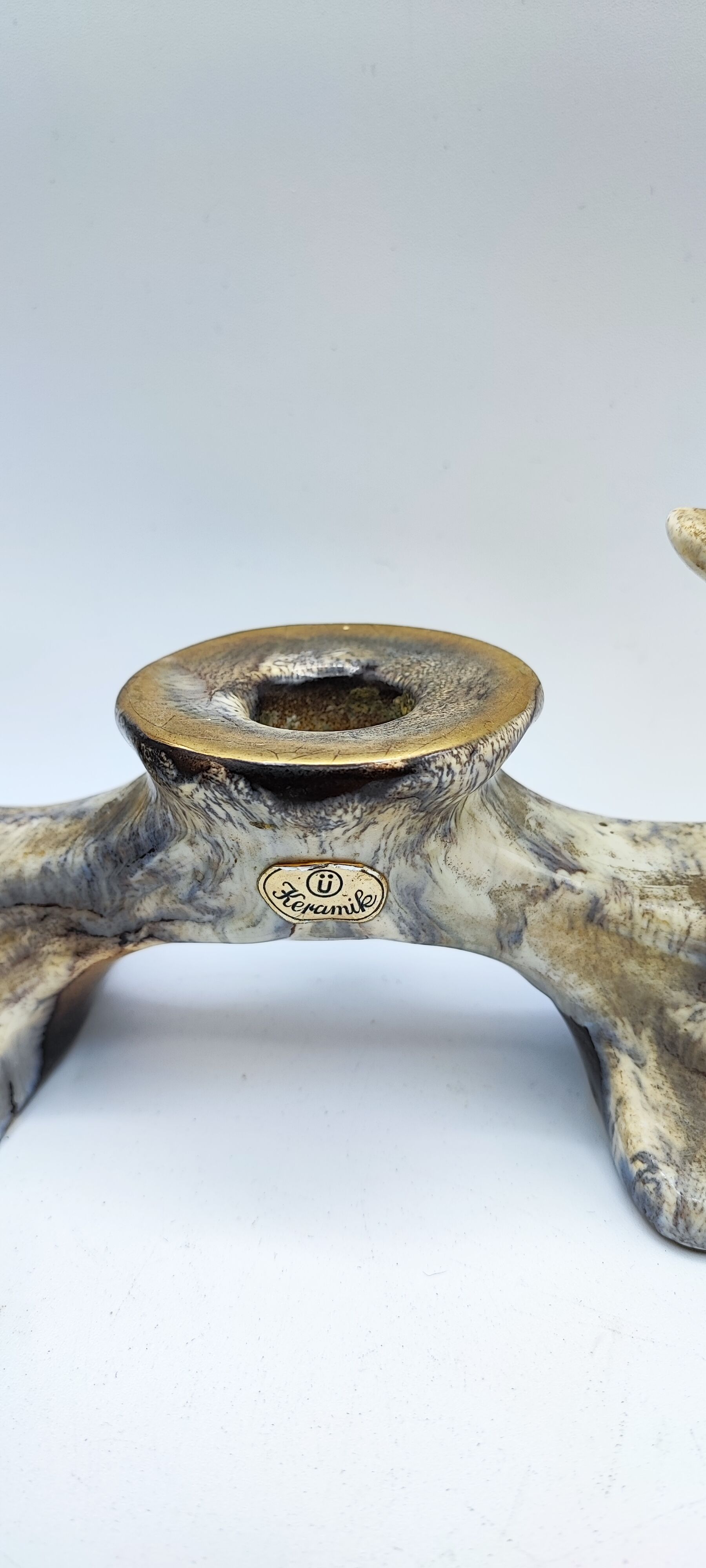 Pair of U Keramik candlesticks