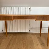 Carl Malmsten desk and chair with Svenskt Tenn fabric