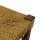 Vintage Wooden Stool With Rope Seat 60s Minimalist