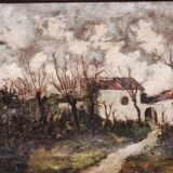 Paire de peintures à l'huile