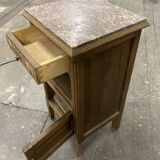 Small bedside table 1930 with pink marble top