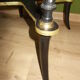 Napoleon III side table with marble top and openwork gallery.