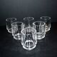 Set of 6 ART DECO glasses cut glass alcohol tumbler Czechoslovakia