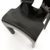 Black Universale chair model 4867 by Joe Colombo for Kartell, 1970
