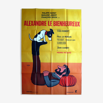 Affiche cinéma originale "Alexandre le bienheureux" Yves Robert