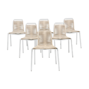 ensemble de six chaises