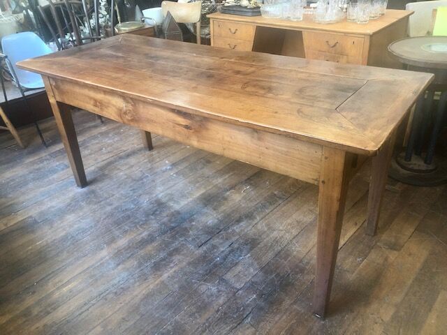 Solid oak farmhouse table