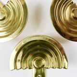 13 Postmodern Brass Wall Hooks by Ettore Sottsass, 1985, Valli & Valli Italy