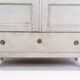 Vitrine d'époque Gustavienne en bois peint en gris, années 1810