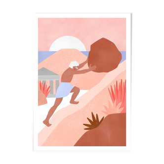 "The Myth of Sisyphus" drawing