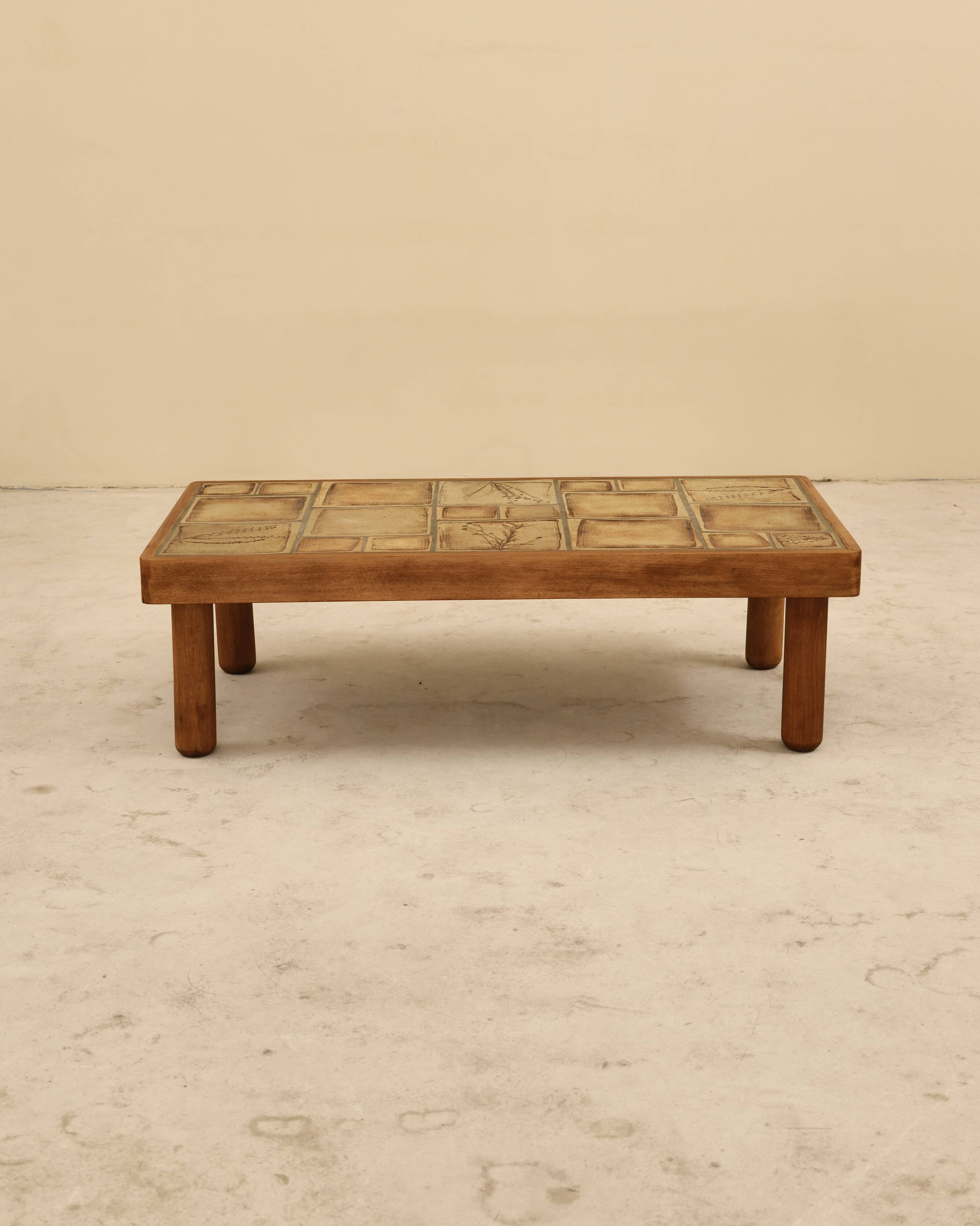 Table basse en céramique, Vallauris, France, 1970's