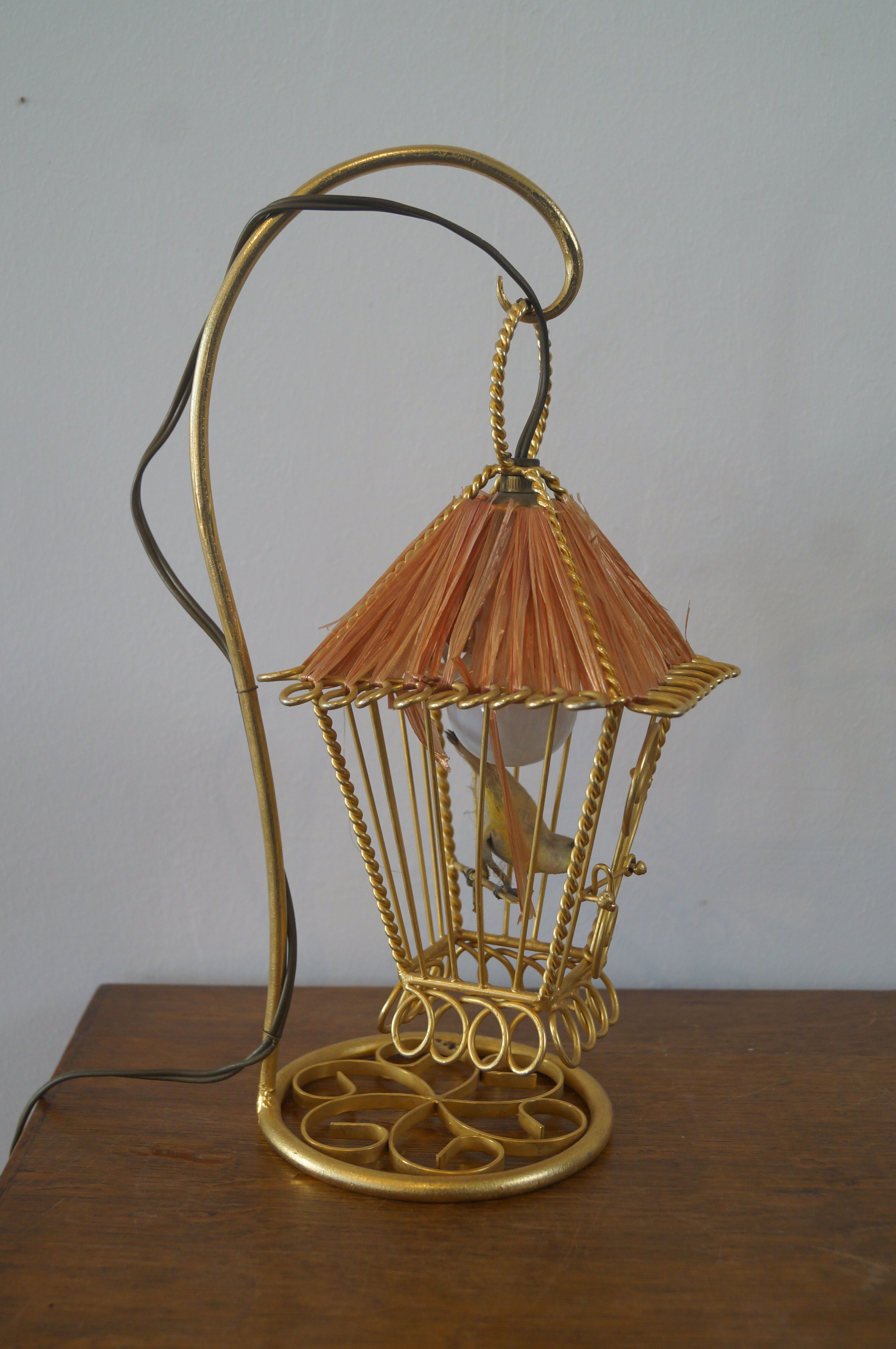 Vintage cage lamp 1960