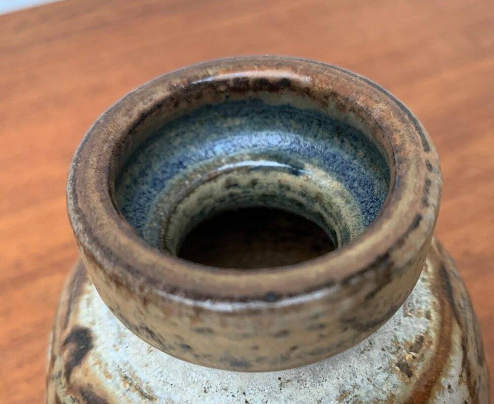 Mid-century Danish vase from Søholm pottery workshop, 1960s.