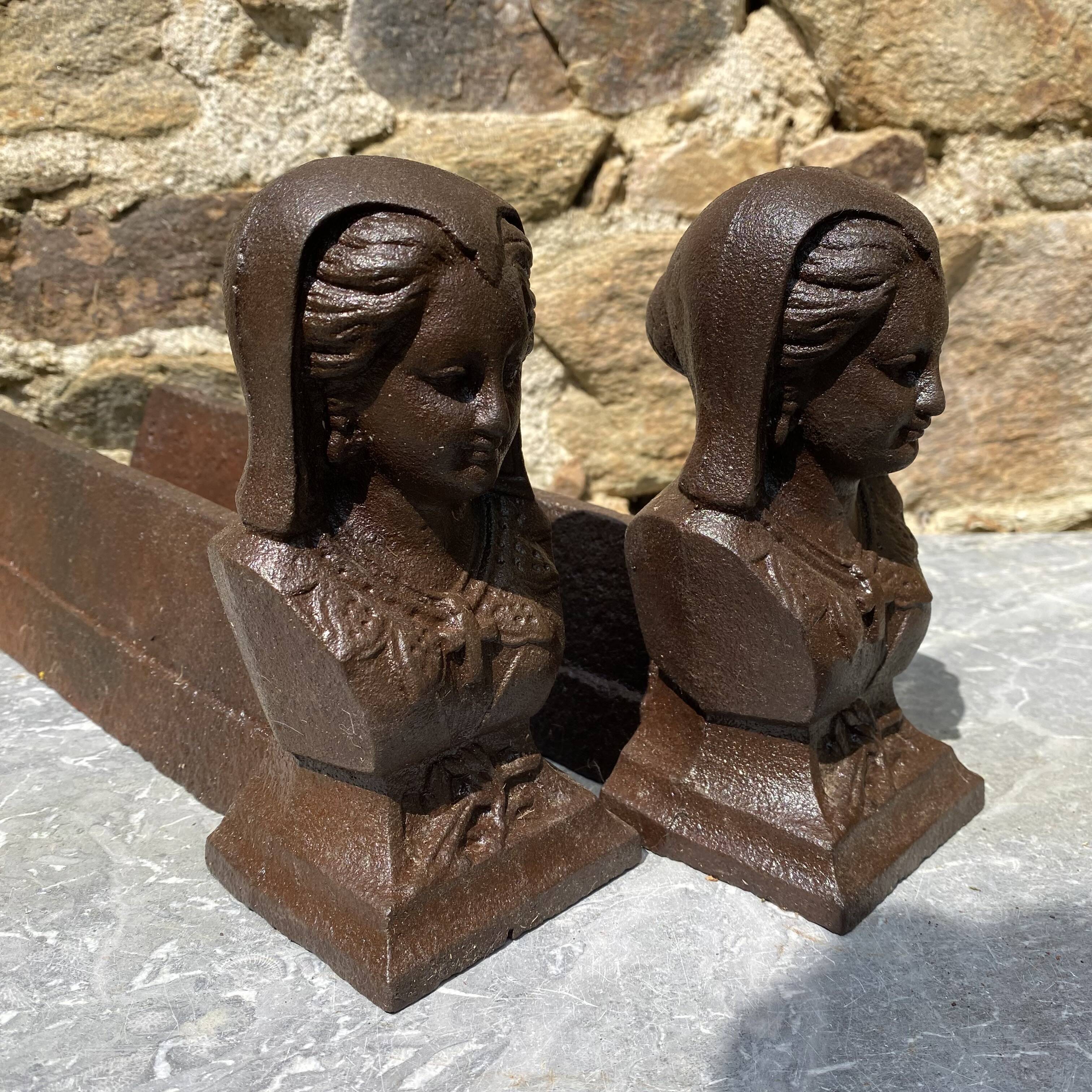 Chimney cowl bust of Anne of Brittany