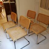 Cesca chairs, B32 by Marcel Breuer