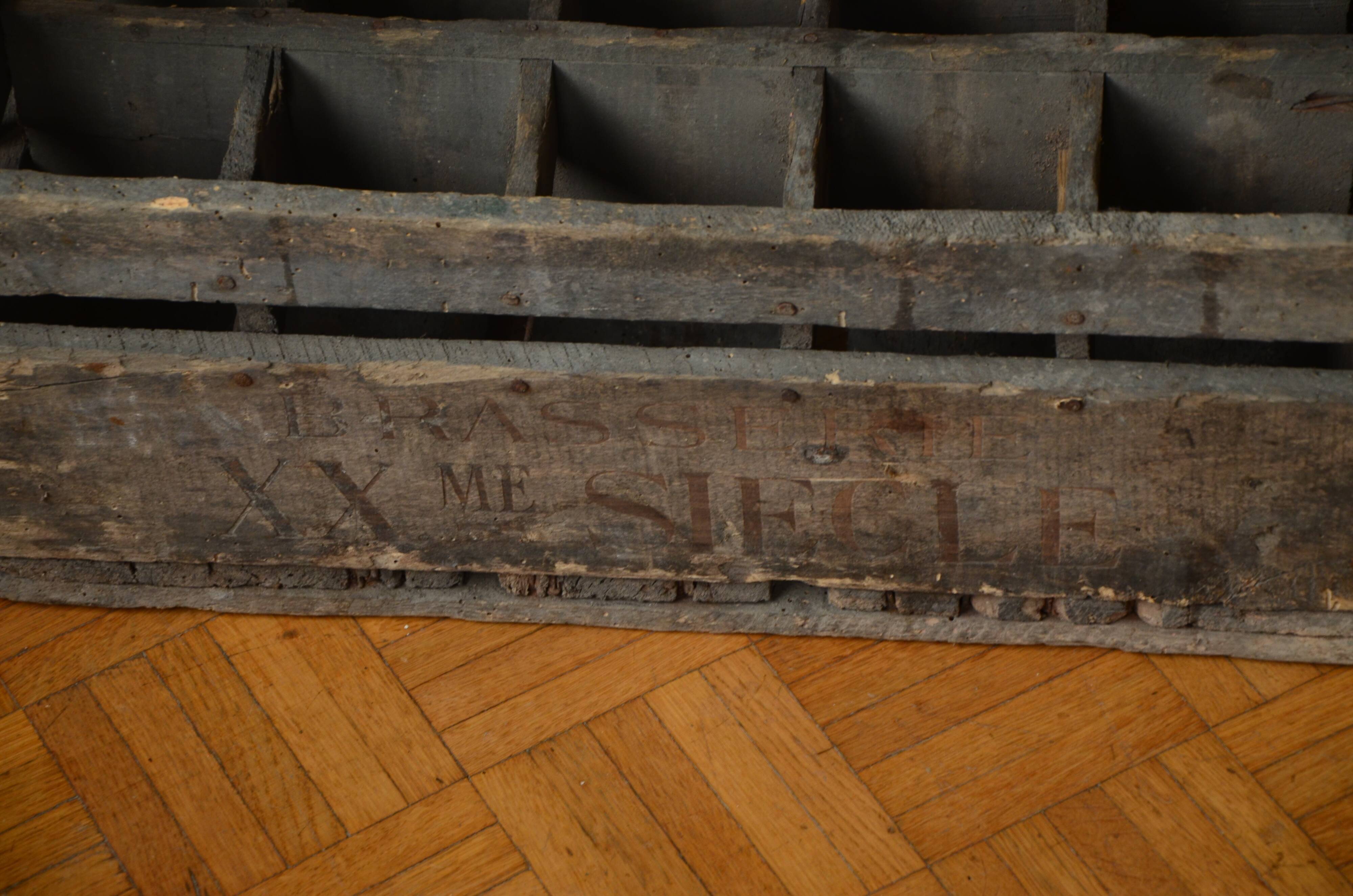 Former wooden crate 20th century brewery