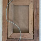 Old painting with gilded / vintage carved frame Frame dimensions: 43 x 31