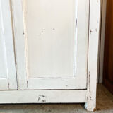 Armoire parisienne patine blanche