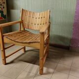 Fan armchair in Scandinavian style locust