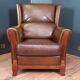 Sheepskin Art Deco club armchair