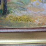David Wallin (1879-1957), Romantic Painting , 1917, Oil on Canvas, Framed