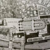 Carte historique de l'Ile de la cité à Paris en 1754