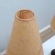 Pair of 1970s Italian decorative table lamps raphia & parchment