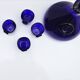 Cobalt Blue Viking Decanter and Cups, Holmegaard Glasværk, 1962