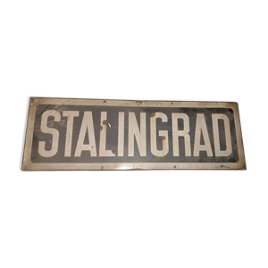 plaque de métro Paris