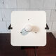 Lacqueched metal table lamp Italy 1970s