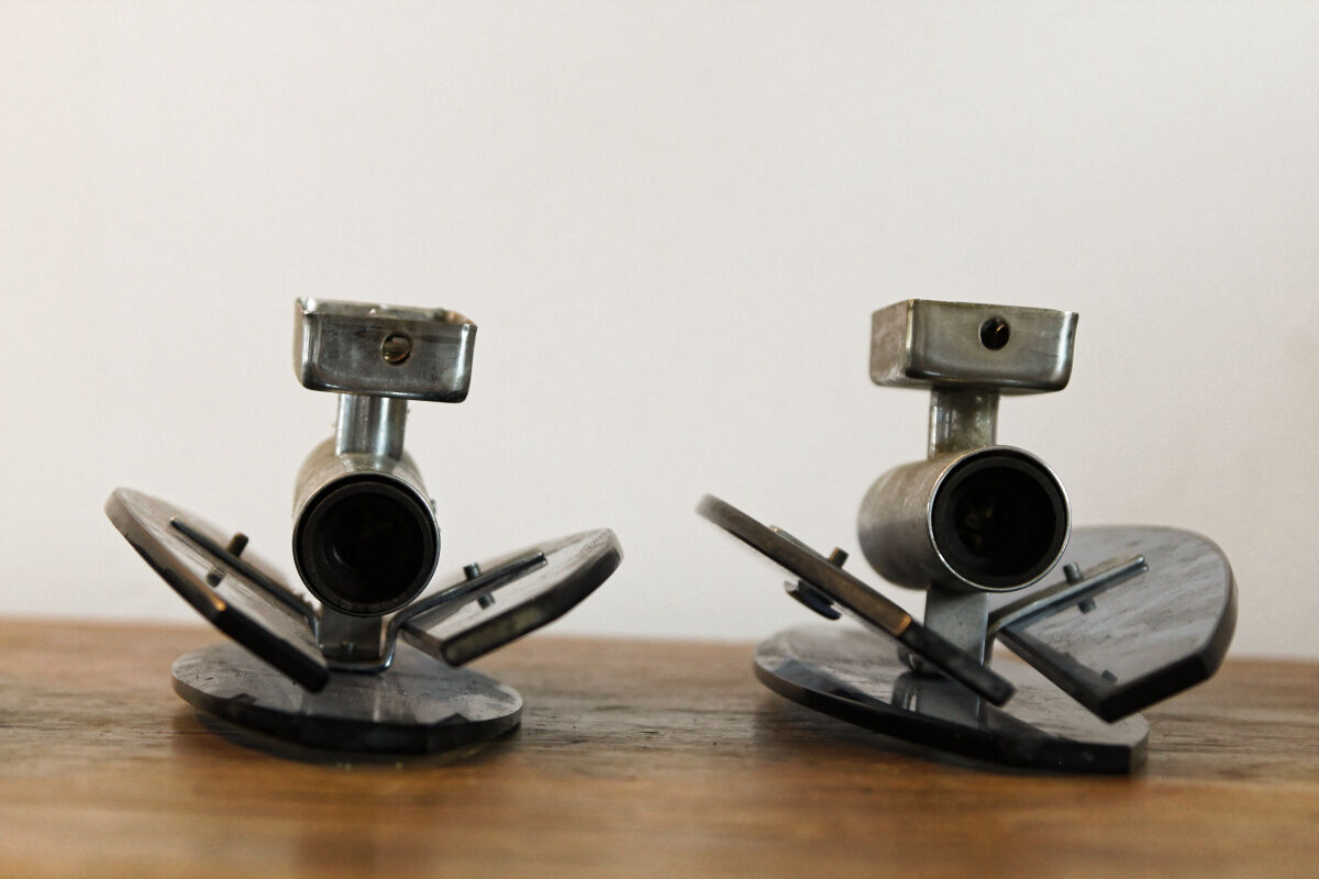 Set of 4 vintage wall lamps, Italian design