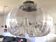 Suspension in pleated glass type Mazzega design 70s