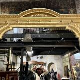 Louis XVI style gilded wood mirror from the Napoleonic III era, 2.75m x 1.48m.