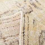 Tapis turc doux en laine fait main jaune pâle 5x8, 159x238 cm SK 5244