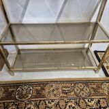 Vintage 1970s golden designer shelf