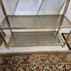 Vintage 1970s golden designer shelf