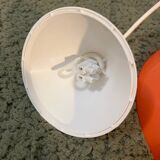 80s orange metal pendant light
