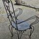 Fauteuils de jardin vintage en fer forgé