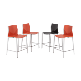 Set of 4 design stools by Strand+Hvass